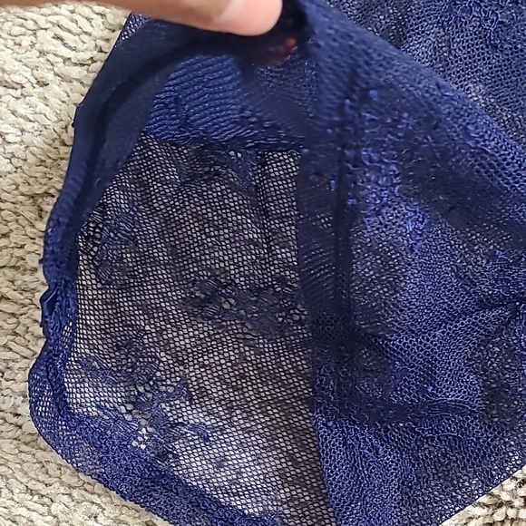 Victoria's Secret Navy Mesh Lace Drawstring Pajama Pants - Picture 5 of 9